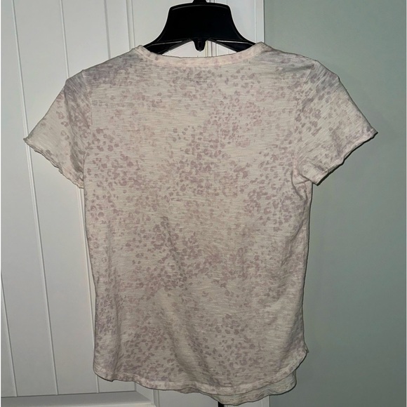 Abercrombie & Fitch Soft tee-purple/cream-size XS - Picture 3 of 7